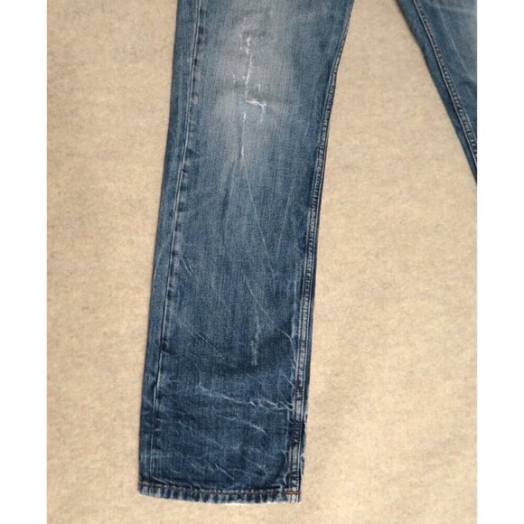 BOSS Hugo Boss Orange 63 Slim Fit Denim Jeans Distressed Men's Actual 32X33 - Picture 4 of 16